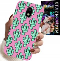ETUI DO SAMSUNG GALAXY J5 2017 - KAKTUSY, KAKTUS NA RÓŻOWYM TLE + FOLIA