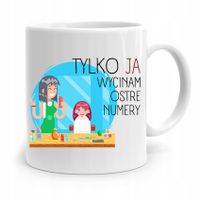 Kubek Dla Fryzjera Barbera Ja Wycinam Ostre Numery Z Nadrukiem Ze Zdjęciem