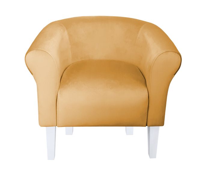 Fotel Milo nogi 20cm białe miodowy MG15 zdjęcie 2