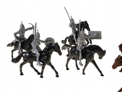 Drewniany Zamek RYCERZE RYCERZYKI ŻOŁNIERZE 60szt na Arena.pl