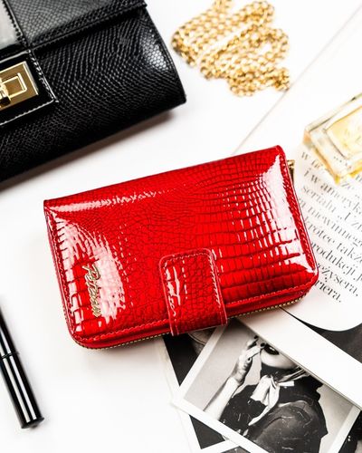 Portfel damski Peterson na zatrzask elegancki pojemny suwak na prezent na Arena.pl