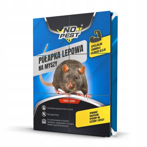 LEP PUŁAPKA KLEJOWA ŁAPKA MYSZOŁAPKA NA MYSZY SZCZURY NO PEST BARDZO na Arena.pl