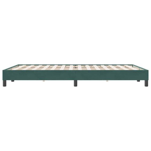 Łóżko typu Box Spring bez materaca Ciemnozielone 160x220 cm na Arena.pl