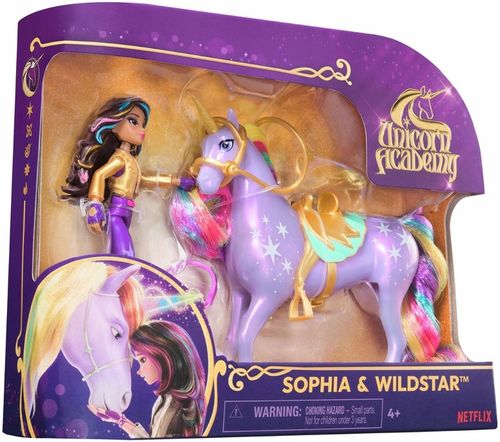 ZESTAW AKADEMIA JEDNOROŻCÓW FIGURKA WILDSTAR I LALKA SOPHIA UNICORN ACADEMY na Arena.pl