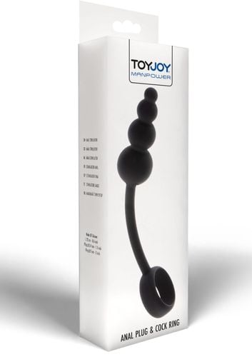 anal snake plug & penis ring black na Arena.pl