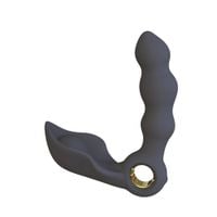 masażer prostaty angelo potrójna stymulacja czarny silikonowy usb
