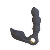 masażer prostaty angelo potrójna stymulacja czarny silikonowy usb