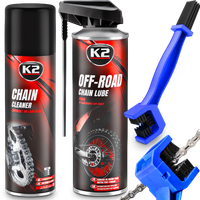 K2 Smar + Zmywacz Do Czyszczenia Łańcucha Motocyklowego Rowerowego Szczotka