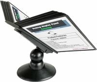 Tabliczki stołowe czarne regulowane obrotowe 360° TUKA-i-AKUT 20 szt.