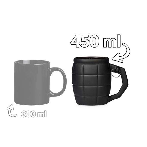 Kubek Granat 450 ml - Czarny zdjęcie 3