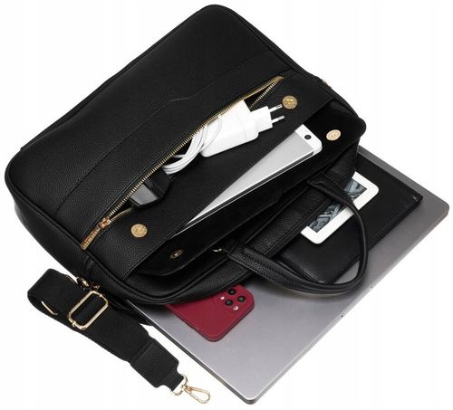 torba damska na laptopa ze skóry ekologicznej - peterson na Arena.pl