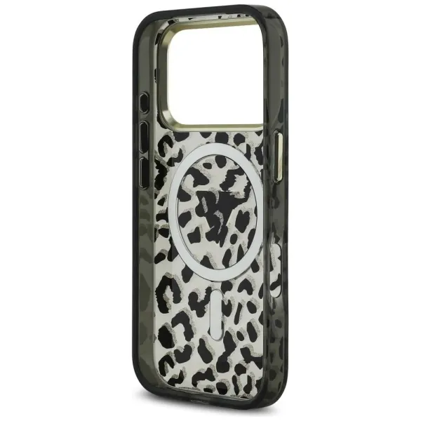 Etui Guess MagSafe do iPhone 17 Pro Leopard Glitter Black zdjęcie 7