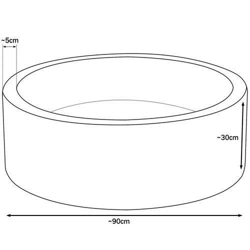 Suchy basen dla dziecka z piłeczkami 300szt (perłowy, niebieski, srebrny) na Arena.pl