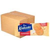 Krakuski Deserowe Herbatniki z cukrem 200 g x 24 sztuk