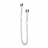 easytoys tweezers - regulowane klamry z łańcuszkiem do ciała, metalowe