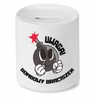 Skarbonka Dla Brata Bombowy Braciszek Prezent Z Nadrukiem Ze Zdjęciem