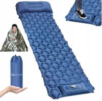 MATA MATERAC TREKKINGOWY Samopompujący POMPKA +KOC SURVIVAL na ryby NAMIOT