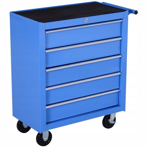 wózek narzędziowy 5 szuflad - niebieski na Arena.pl