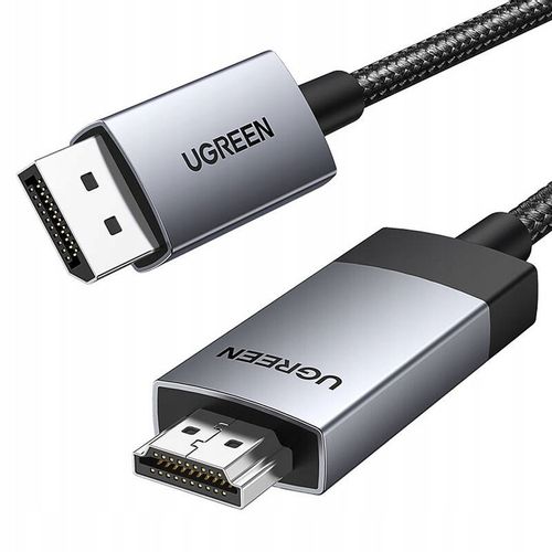 UGREEN KABEL PRZEWÓD WIDEO DISPLAYPORT DP DO HDMI FULL HD 2K UHD 4K 60HZ 2M na Arena.pl