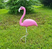 Figura ozdobna  FLAMING różowy jasny H: 57cm