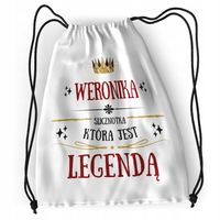 Plecak Dla Weroniki Szkolny Worek Torba Z Nadrukiem Ze Zdjęciem