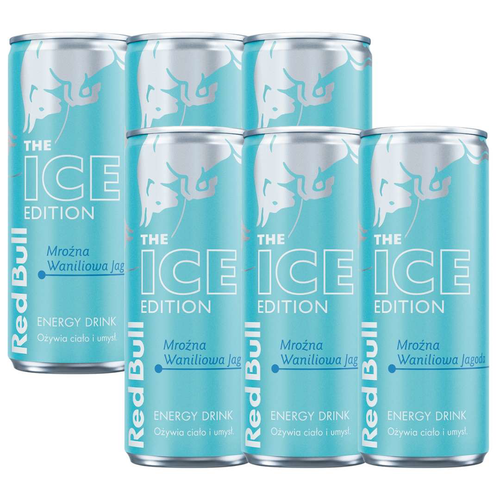 Red Bull Napój energetyczny mroźna waniliowa jagoda 250 ml x 6 sztuk na Arena.pl