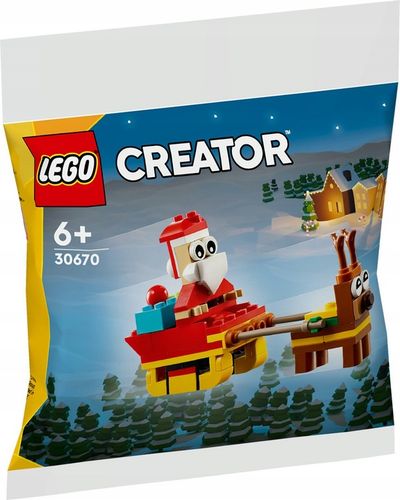 LEGO CREATOR 30670 PRZEJAŻDŻKA SANIAMI MIKOŁAJA + BAŁWAN+ ŚWIĄTECZNY POCIĄG na Arena.pl