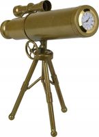 ZEGAR do salonu TELESKOP metalowy wyjątkowy 23 cm