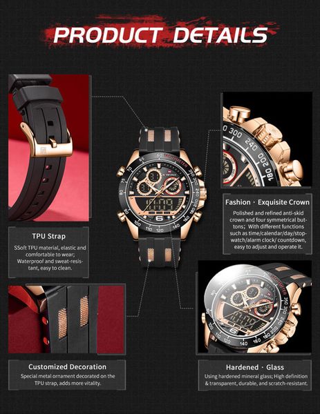 ZEGAREK MĘSKI NAVIFORCE NF9188T - (zn121d) + BOX zdjęcie 4