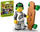 71048 - lego minifigures - longboardzistka col27-7 / seria 27