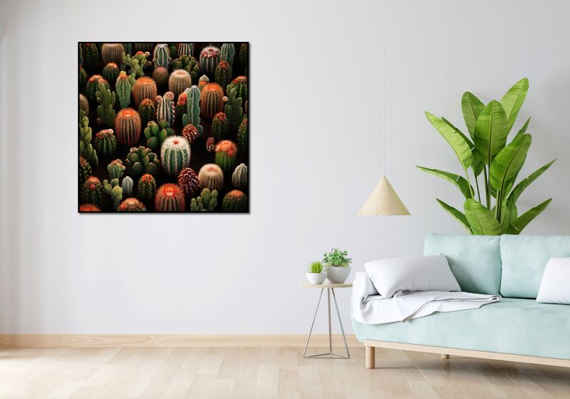 Plakat 100x100cm Ogród Kaktusów zdjęcie 4