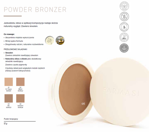 Farmasi Powder Bronzer Puder brązujący - 03 Rio na Arena.pl