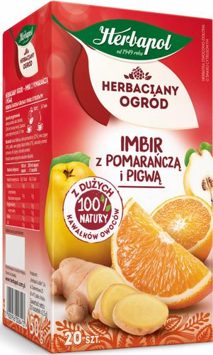 HERBAPOL HERBATA OWOCOWA IMBIR POMARAŃCZA PIGWA 20TB na Arena.pl