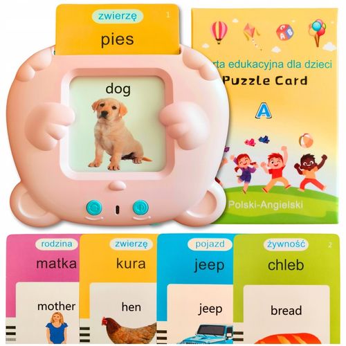 CZYTNIK KART DO NAUKI SŁÓWEK JĘZYKA ANGIELSKIEGO POLSKIEGO 448 SŁÓW 3 TRYBY na Arena.pl