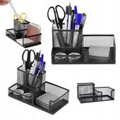 Przybornik na Biurko ORGANIZER czarny TSG-627 DUŻY POJEMNIK na Długopisy