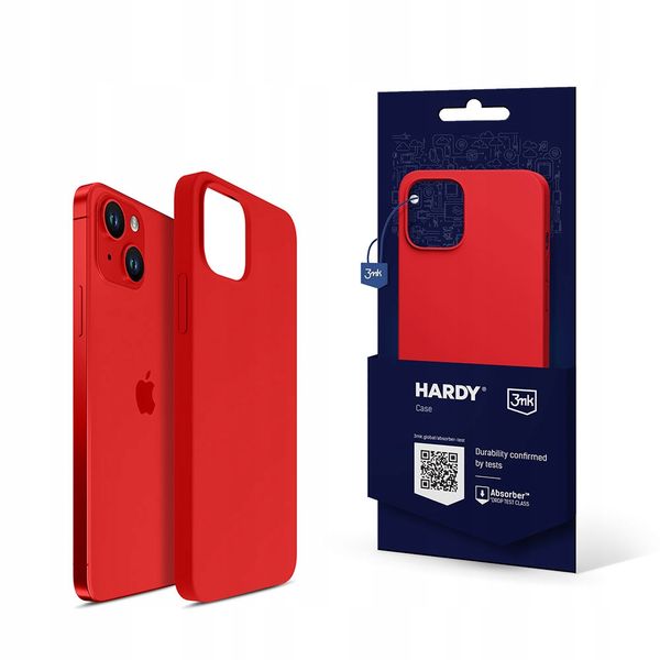 Etui na Apple iPhone 14 Plus - 3mk HARDY Silicone MagCase Red zdjęcie 1