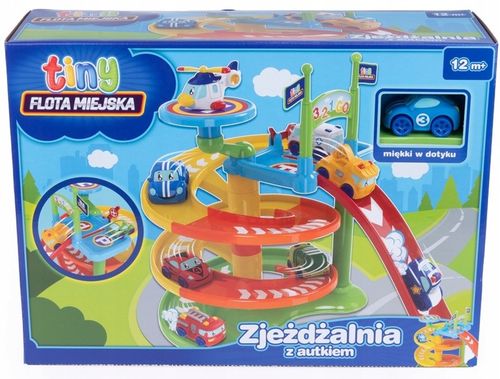 Dumel Flota Miejska Zjeżdżalnia z miękkim AUTKIEM parking 12m+ na Arena.pl