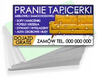 Wizytówki firmowe 200 szt RÓŻNE WZORY do wyboru PRANIE TAPICERKI