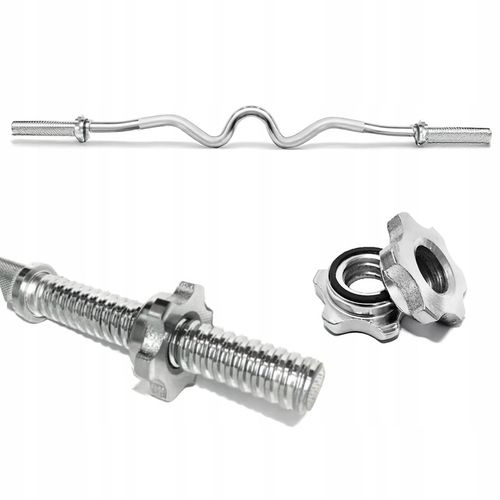 Gryf mocno łamany sztanga 120cm 30mm stalowy na Arena.pl