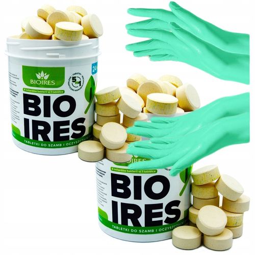 2x Tabletki bio bakterie do szamba oczyszczalni Bioires Tabs zapas na na Arena.pl