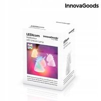 lampka nocna unicorn led multikolorowa wiele kolorów innovagoods ledicorn