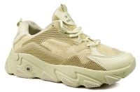 Sportowe sneakersy na grubej podeszwie zielone Rozmiar obuwia - 39