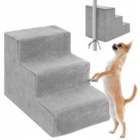 Schody Schodki Dla Psa Rampa Podest do Łóżka 3 Stopnie 35cm Stabilne