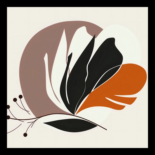 Plakat 30x30cm Elegancja Roślinna zdjęcie 2