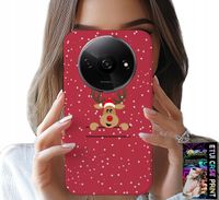 ETUI DO XIAOMI REDMI A3 - ŚWIĄTECZNY RENIFER MIKOŁAJ ŚWIĘTA +SZKŁO