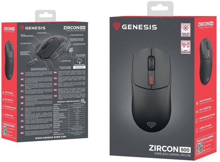 Mysz GENESIS Zircon 500 Czarny zdjęcie 3