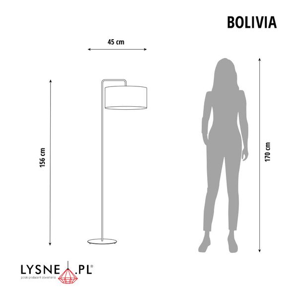 Lampa podłogowa w nowoczesnym stylu BOLIVIA zdjęcie 3
