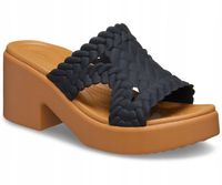 Damskie Klapki Koturn Crocs Brooklyn Woven Heel 209979 Slide 41-42