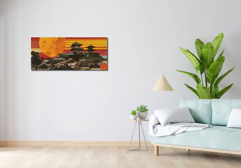 Obraz 100x40cm Krajobrazy Czerwonego Słońca zdjęcie 2