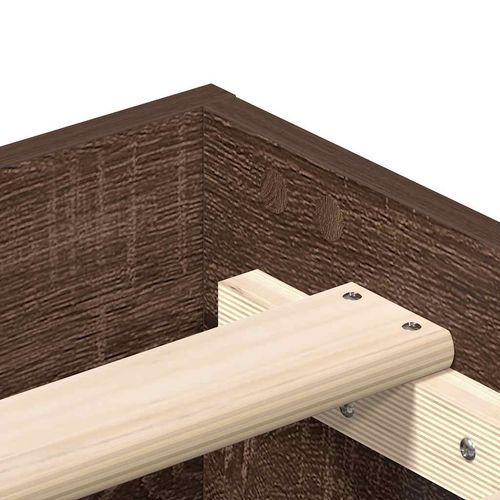 Łóżko bez materaca, brązowy dąb, 160x200 cm na Arena.pl